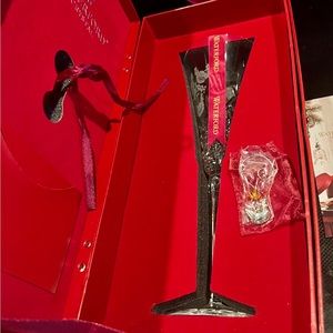 Waterford 12 days of Christmas flute glass, “three French hens”NIB